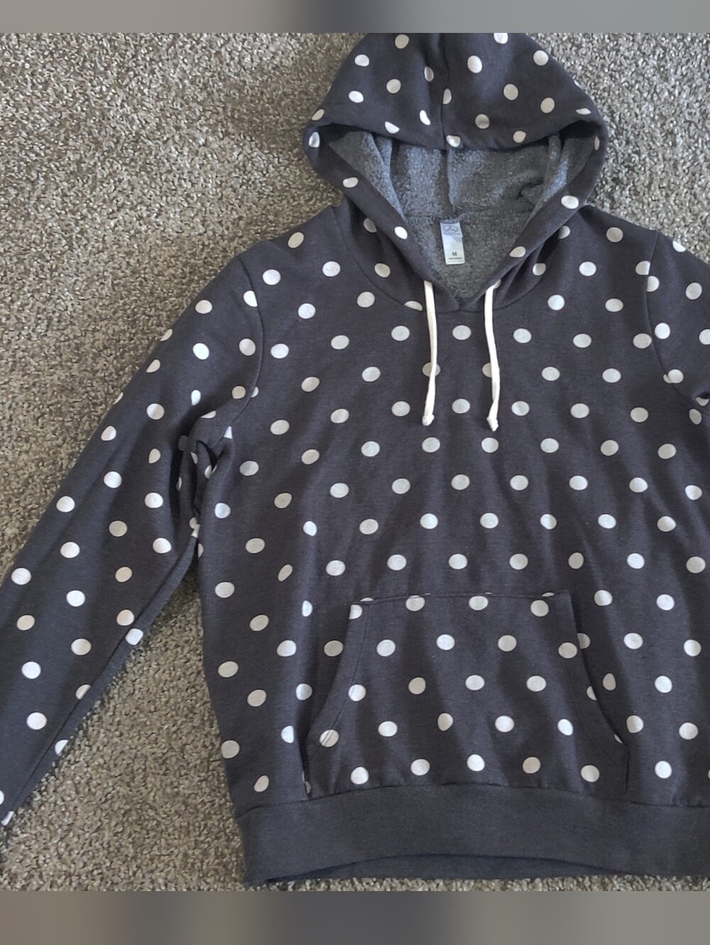 Alternative Women’s Black Polka Dot Pullover Hoodie - Picture 3 of 8